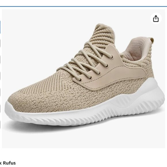 Beige slip on walking sneaker - Picture 3 of 9